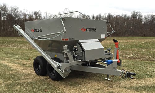 boom drop spreader