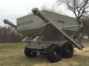 dry lime boom spreader